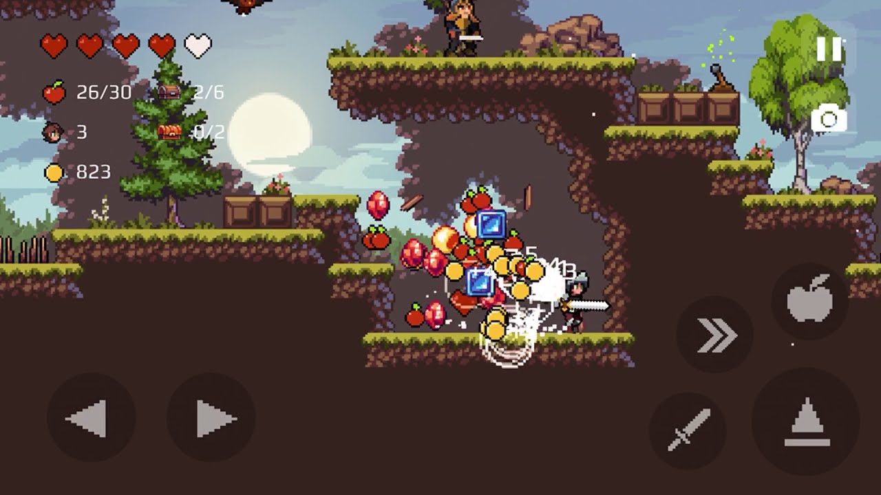 Apple Knight - Level 1:5 - All Secrets and Chests 