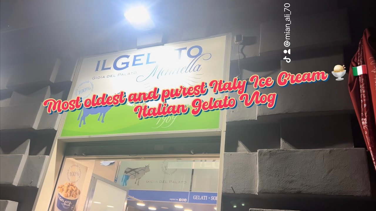 Most oldest and purest Italy Ice Cream 🍨 🇮🇹Italian Gelato Vlog