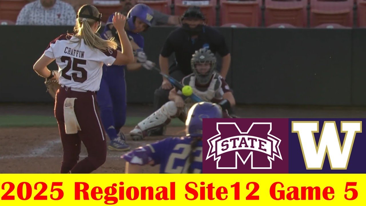 Washington vs Mississippi State Softball Highlights, 2025 NCAA Super Regional Site 12 Game 5