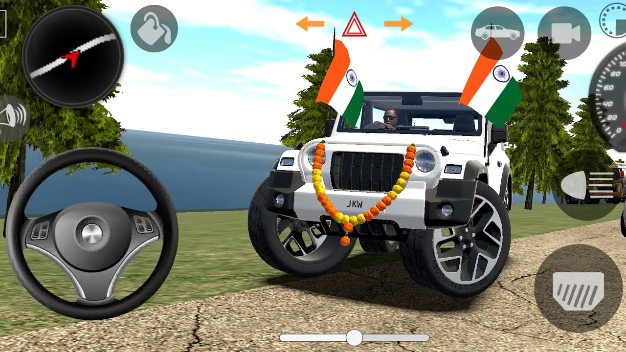 🔥Modified Mahindra Thar 🚙(Dollar Song )🇮🇳 Games: Indian cars simulator 3D