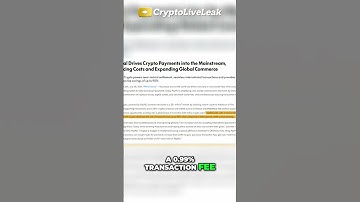 PayPal Launches Crypto Payments for U.S. Merchants! #shorts