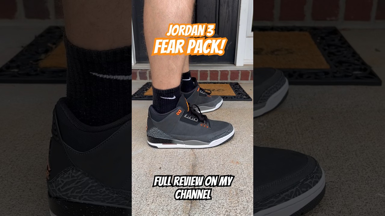 Jordan 3 Fear Pack! Full review on my channel 