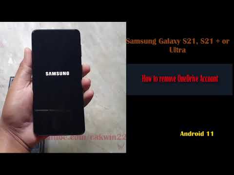 How to remove OneDrive Account in Samsung Galaxy S21, S21Plus, or S21 Ultra