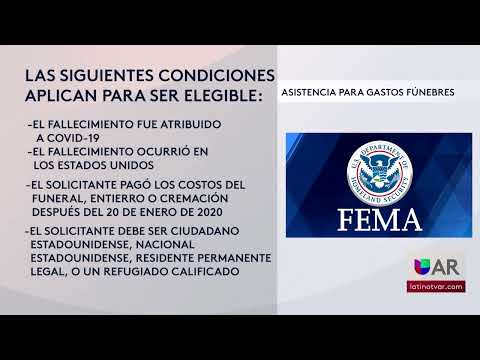 Asistencia fúnebre de FEMA permanece disponible para muertes relacionadas con covid 19