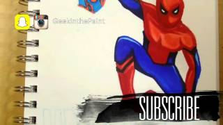 Underoos Spider-Man Captain America Civil War Geekinthepaint