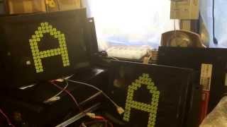 Flip Dot Display cycling through routes