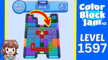 Color Block Jam Level 1597 Solution Walkthrough