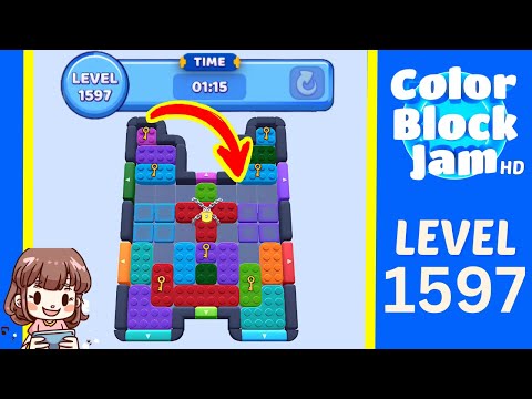Color Block Jam Level 1597 Solution Walkthrough video preview