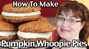 How To Make Pumpkin Whoopie Pies! Easy Homemade Moon Pies!