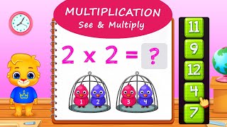 123 Math Multiplication #1 - Multiply Using Groups with Lucas and Ruby | RV AppStudios Games screenshot 3