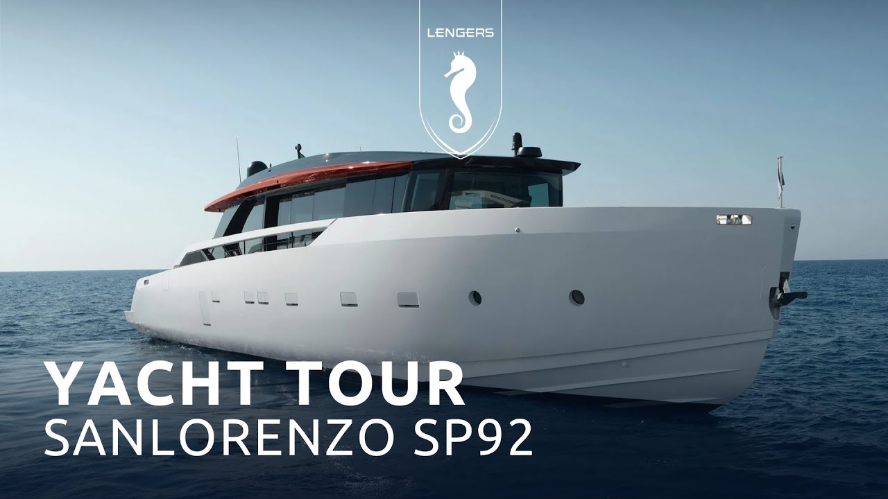 Yacht tour Sanlorenzo SP92 at Boot Düsseldorf
