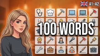 Learn English: 100 words about Professions & Jobs Vocabulary (A1-A2 Level) (EN only)