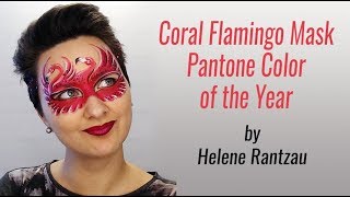 Coral Flamingo Mask by Helene Rantzau