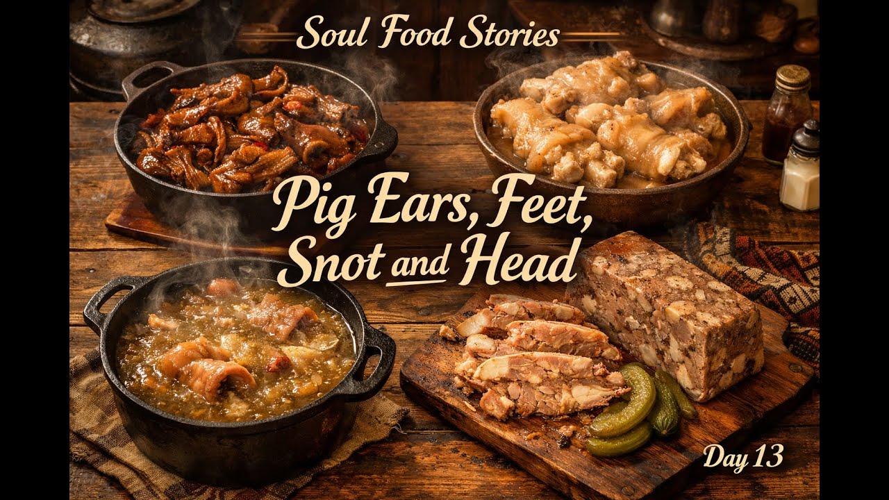 Soul Food Stories | Day 13 Pig Ears, Feet and Snot, Head