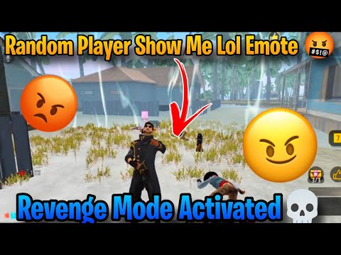 Random Player Show Me Lol Emote 😡 | Revenge Normal ga ledhu 💀 #freefire