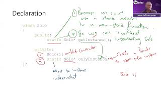 UNISA - COS3711. Singleton design pattern. Example 1