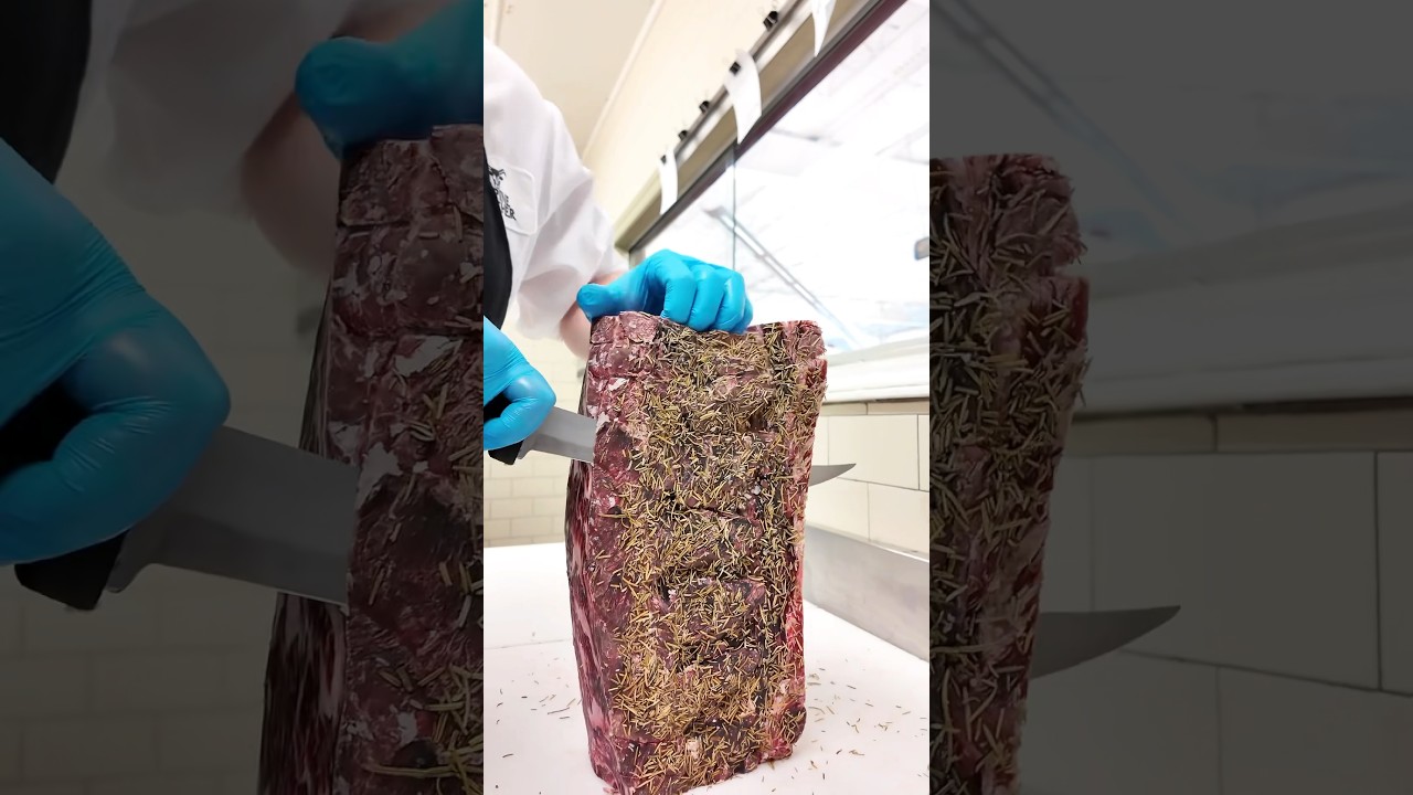 Gin and Rosemary Aged Ribeye 🥩 #dryaged