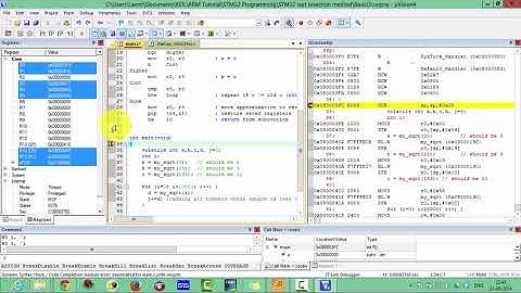 4 STM32F4 Assembly and C Programming- SquareRoot of a Number in Mixed Language C and Assembly