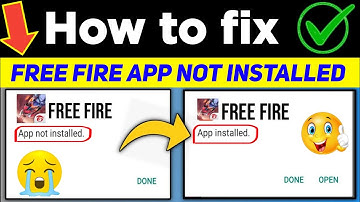 Free fire installing problem solve | free fire app not installed 2022 | app not installed problem