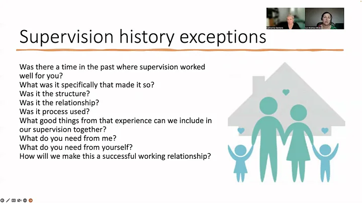 Talking about supervision history and establishing...