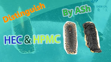 Burning comparison between HPMC and HEC