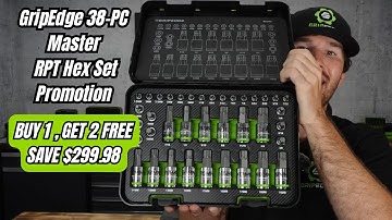 GripEdge 38-PC Master RPT Hex Set Promotion (BUY 1, Get 2 FREE)