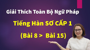 [Video Tổng Hợp] Giải thích toàn bộ ngữ pháp Sơ Cấp 1 (Bài 8 - 15). CHI TIẾT, DỄ HIỂU!