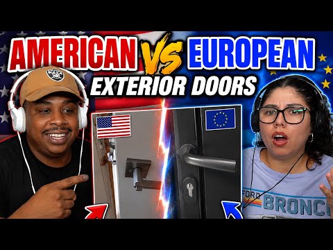 AMERICAN VS EUROPEAN EXTERIOR DOORS | AMERICANS REACT