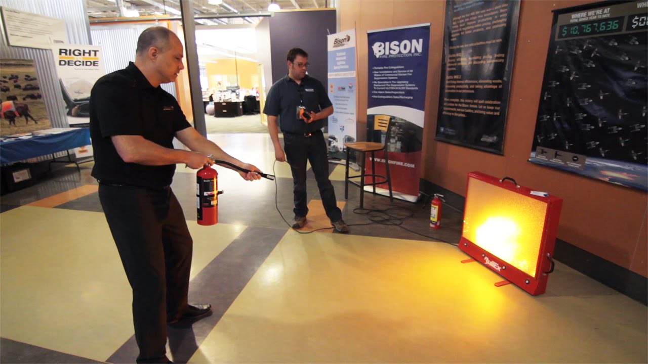Fire Extinguisher Demo with Bison Fire Protection YouTube