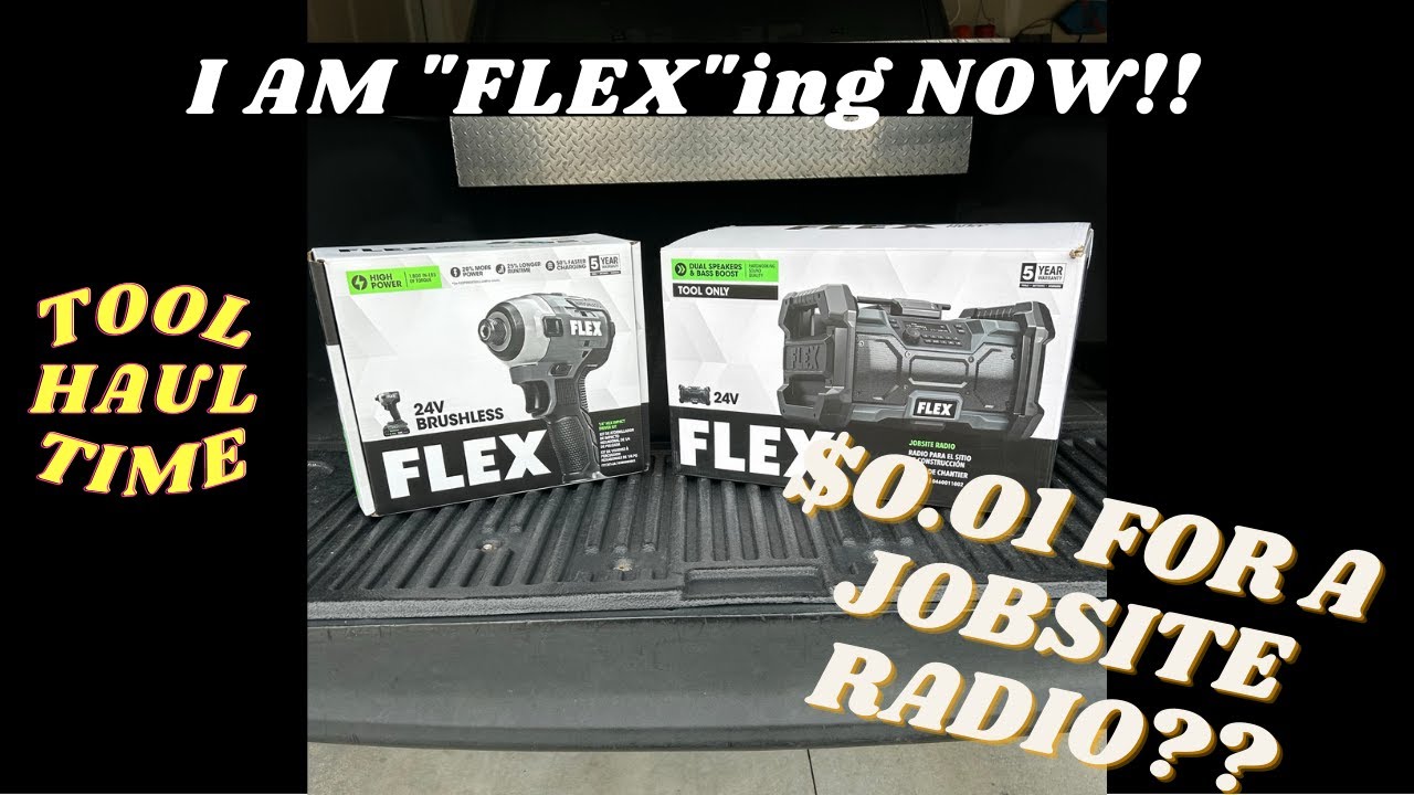 Tool Haul Time! How Much For A Flex Jobsite Radio? Lowes Overlooked