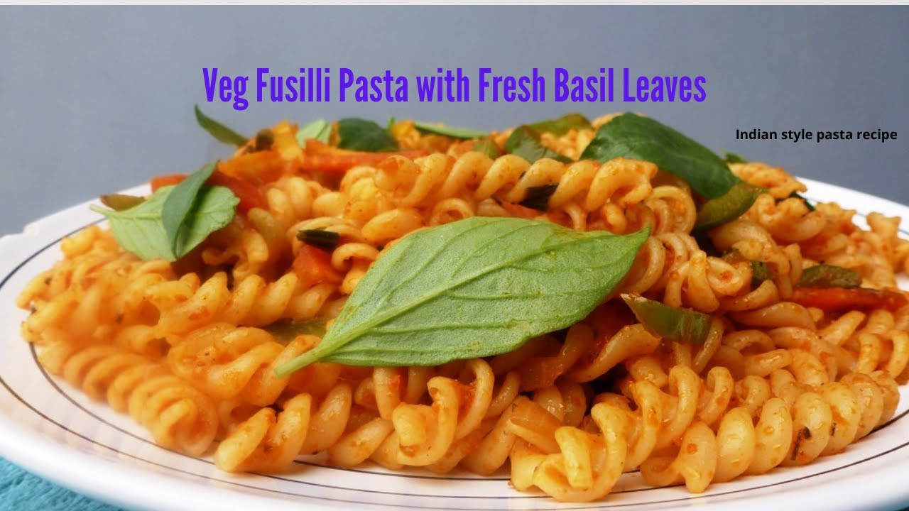 Spicy veg pasta recipe Indian style / Easy meal recipe / Fusilli pasta