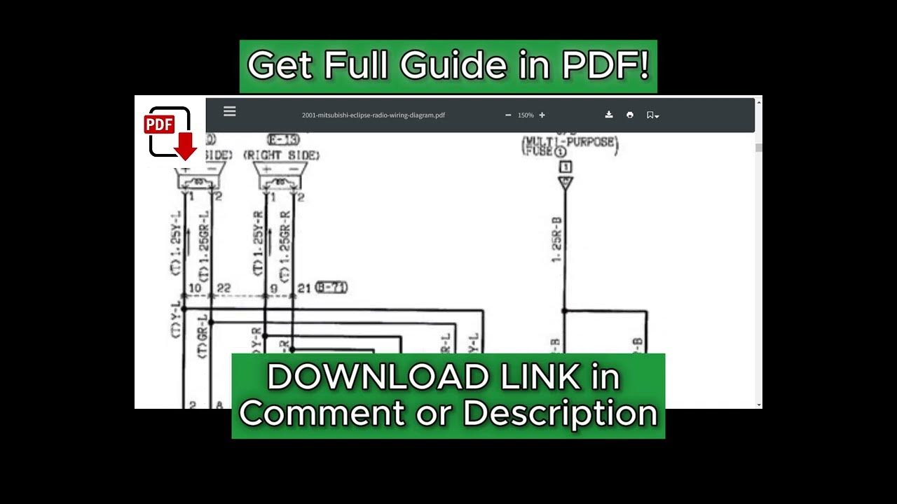 [DIAGRAM] 2001 Mitsubishi Eclipse Radio Wiring Diagram - YouTube