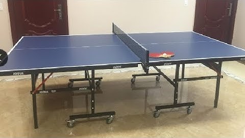 JOOLA Inside Professional MDF Indoor Ping Pong Table with Quick Clamp Table Tennis Net and Post Set