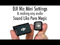 The DJI Mic Mini is great but process it through Adobe Podcast… Magic!
