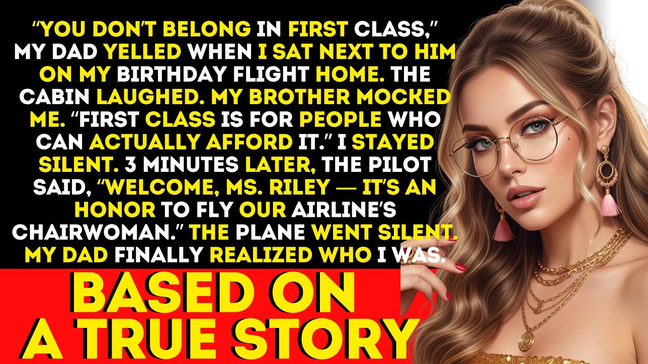 Seat 2A felt normal until my father’s voice cut through the cabin: “You don’t belong in first class.” My brother smirked. I stayed silent—silence was how I survived that family. Then the pilot...