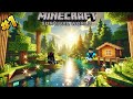My first day in MINECRAFT survival world with my friend.
