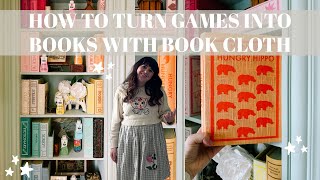 Board Games into Books | Make Your Own Book Cloth! 📘