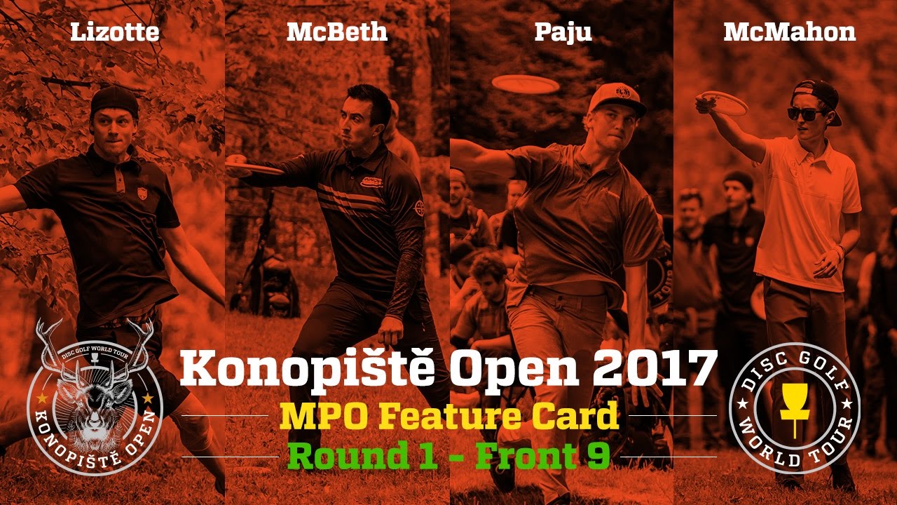 2017 Konopiště Open Feature Card Round 1 Front 9 (Lizotte, McBeth, Paju, McMahon)