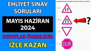 MAYIS SORULARI KAZANDIRIR / Ehliyet Sınav Soruları 2024 Çıkmış Ehliyet Sınavı Hazırlık Soruları