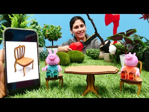 Marangoz Ayşe İş Başında! Peppa Pig Ailesi İçin Yeni Masa Takımı 🪵🐷 Çocuk Videoları