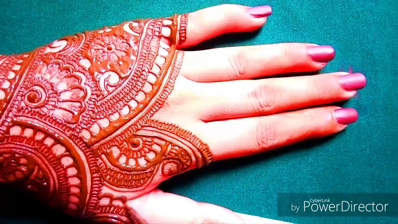 for learn henna subscribe ) Back full hand bridal henna Design ...