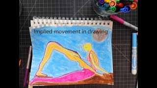 implied movement in drawing