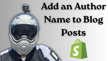 Shopify Dawn Theme How to Add an Author Name to Blog Posts