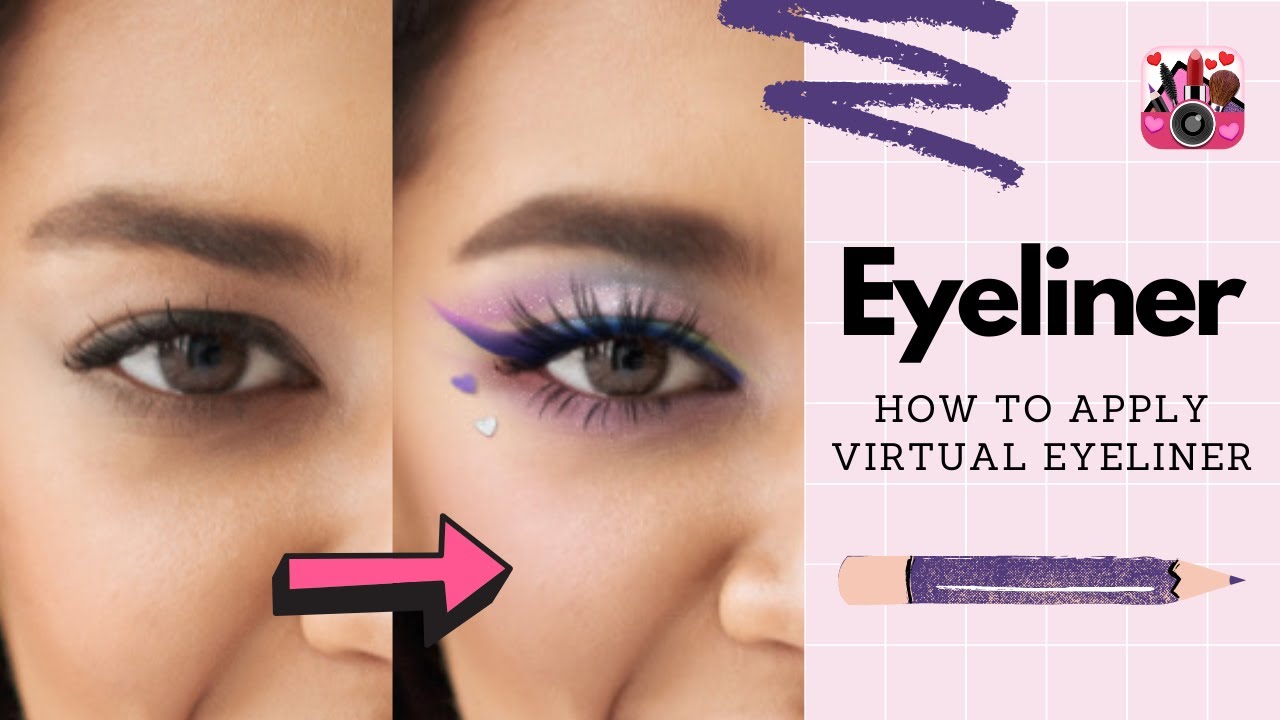 How to Apply Eyeliner to Your Selfie | Easy Selfie Ideas | YouCam Makeup Tutorial