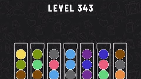 Ball Sort Puzzle Level 343 #ballsortpuzzle #ballsortpuzzlegameplay #puzzlegame #mobilegames