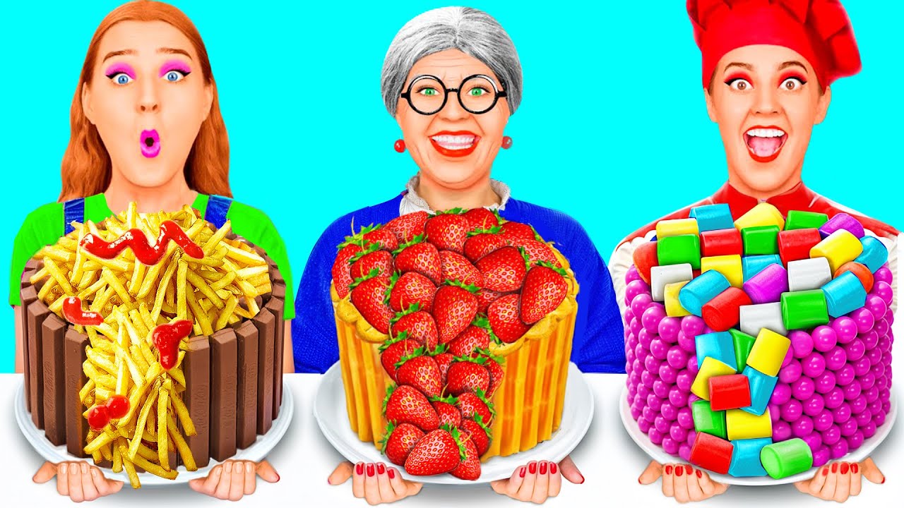 Кулинарный Челлендж: Я против Бабушки | Забавные Лайфхаки с Едой от RaPaPa Best