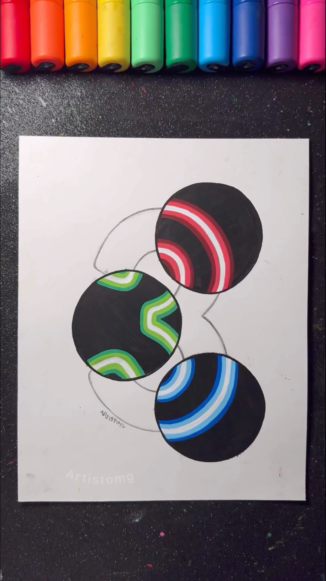 “3” with Neon Lights! ?✨? || What Number should be Next?! ? #shortsart