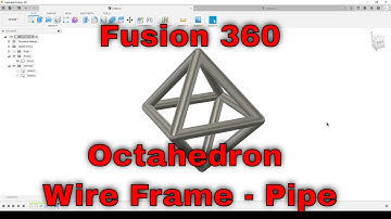 Fusion 360 - Wire frame Octahedron (A short return to Platonic Solids)