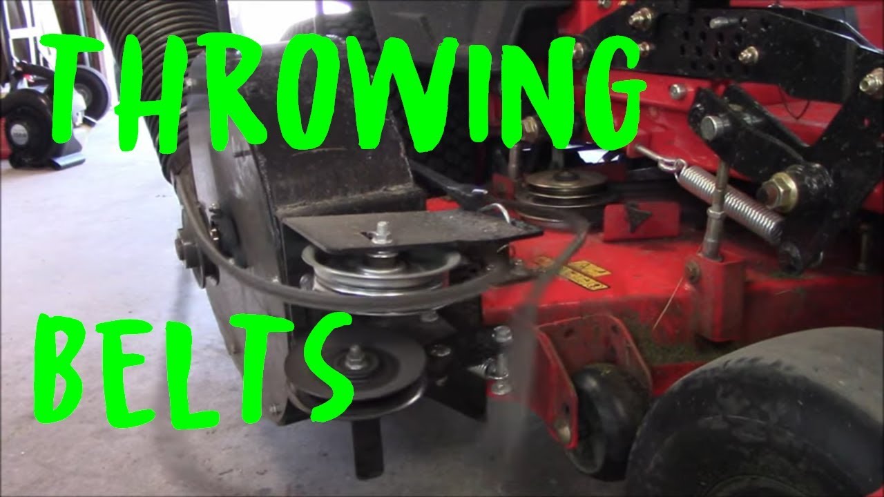 Protero Bagger Throwing belts, Repairing it for the Gravely Pro Turn