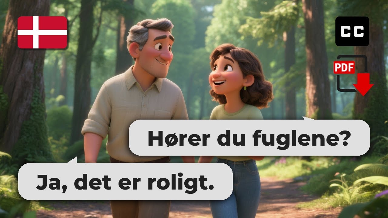 Easy Danish Conversation – 🌲 Nature Walk Talk for Beginners (A2-B1)